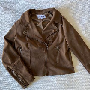 BB DAKOTA Jet Set Faux Suede Moto Jacket - XL